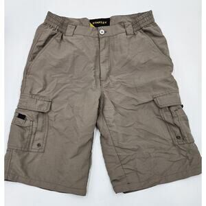 Stanley Medium 100% Nylon Tan Cargo Short Utility Outdoors Gorpcore Fishing